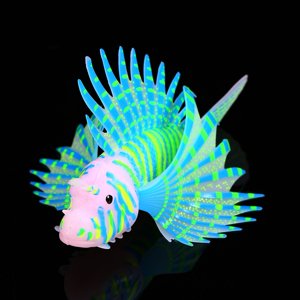 Fluorescence artificielle 3D Fluorescence Aquarium de poisson ornements, Fluorescente Aquarium des poissons ornementements, Silicone pour réservoirs de poisson Aquarium