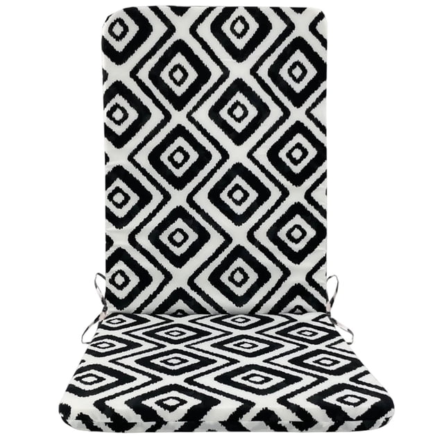 Outdoor Rocking Chair Cushions High Back Patio Seat Cushions with Ties Water-Repellent Fade-Resistant All Weather Patio Furniture Cushions for Garden Porch Dining Decor