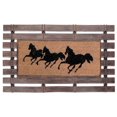 thumbnail image 1 of Running Horses Rubber Fence With Coir Door Mat, 1 of 1