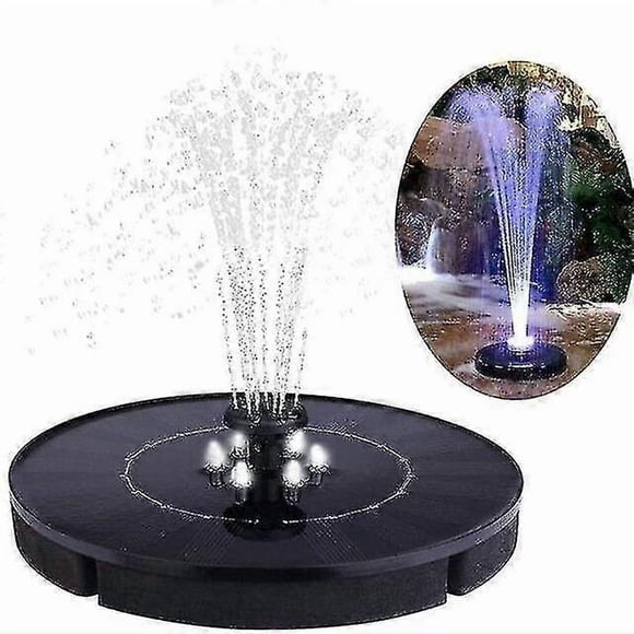 Fountain pond accessories 18cm solar fountain led solar water fountain with led lights for outdoor l_Perfect Gift