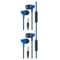 thumbnail image 4 of maskred Phone Music Wired Earphone In -ear Wire Control Cellphone 3 .5mm Plug Earbuds Headset 80cm 2Set, 4 of 6