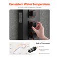 thumbnail image 4 of KFFKFF Shower Panel Tower System with Rainfall Shower Head, 49 in Brushed Stainless Steel Shower Column, 4-Function Faucet, Wall-Mount Rain Massage System, with 4 Body Jets, 4 of 9