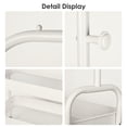 thumbnail image 3 of Portable Clothes Hanging Rack for Hanging Clothes, Rolling Garment Rack with Lockable Wheels & 2-Tier Storage Baskets, 3 of 8