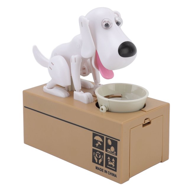 Dog Money Box, Puppy Money Bank Interesting For Saving Money White Dog