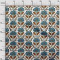 thumbnail image 3 of oneOone Polyester Spandex Medium Blue Fabric Leaves & Clover Craft Projects Decor Fabric Printed By The Yard 56 Inch Wide-L9, 3 of 5