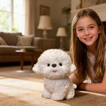 MZCPSYHA Realistic Adorable Bichon Doll - Pillows Gift For Kids