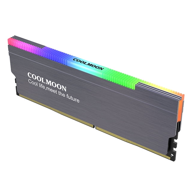 5V-3PIN ARGB RAM Heatsink Aura Sync DDR4 DDR3 Memory Heat Sink with Thermal Silicone Pad for Desktop Computer PC Memory pink