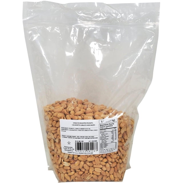 Harvest - Unsalted Roasted Peanuts - 1ct - 1lb - Heart-Healthy Fats & Excellent Source of Plant-Based Protein (1ct)