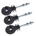 thumbnail image 3 of Electric Fence Insulator, 50 Pcs M6 Threaded Electronic Fence Insulation Nails Electric Fence Insulator Screw In Insulator, 3 of 8
