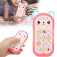 thumbnail image 4 of Cute Cartoon Style Baby Phone Toy with Soft Silicone Teether, Adaptable Volume, Light and Music, Suitable for 6+ Months, 4 of 7