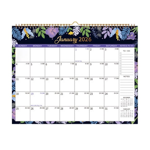 Aurlik 2026 Calendar, 2026 Wall Calendar, 2026 Edition Wall Calendar – Punch Card Schedule with Creative Design and Customization Options