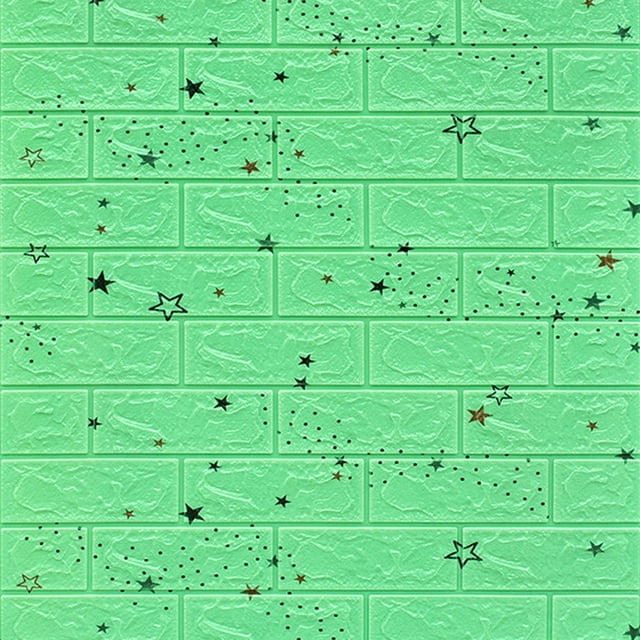 Gray 70x77cm PE Foam Self Adhesive 3D Wall Stickers Wallpaper
