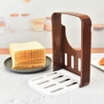 thumbnail image 4 of TIELUTT Bread Bake Slicer Cutter Foldable Compact Bread Slicing Kitchen Accessories Bread Machine Baking Sheets for Oven Glass Bakeware Set Bakeware Organizer Slide Out Small Baking Sheets for Oven Ba, 4 of 4