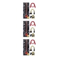 thumbnail image 4 of tredstone 5x USB 3 Rehausseur Carte VER009S Or PCI-E 1x à 16x Alimenté 60cm PCIe Rallonge Fente Rouge+fil Rouge 3Ensemble, 4 of 6