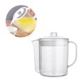 thumbnail image 3 of Separator Oil Fat Strainer Cup Grease Gravy Skimmer Soup Pitcher Filter Bowl Container Kitchen Beverage Water Sauce, 3 of 6