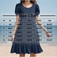 thumbnail image 3 of Liquidation d'Été 2025! Robe pour Femme Grande Taille, Liquidation de Robes d'Été pour Femmes, Robe d'Été pour Femme en Coton et Lin à Manches, Ourlet Volanté, Jupe Longue, 3 of 5