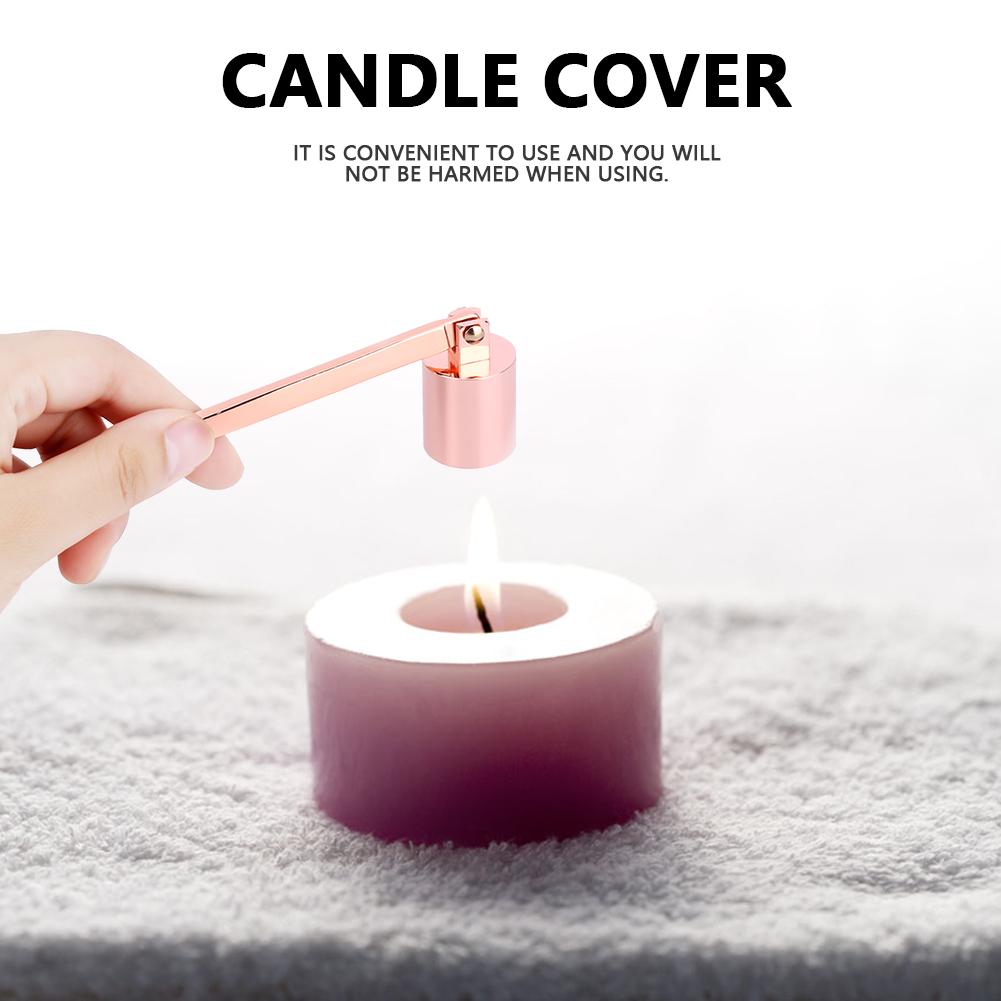 TOPINCN Fashion Stainless Steel Straight Tube Shaped Candle Snuffer Wick Trimmer Cover Hand Tool, Straight Tube Shaped Candle Snuffer, Stainless Steel Candle Snuffer