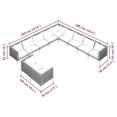 thumbnail image 4 of vidaXL 11 Piece Garden Lounge Set with Cushions Poly Rattan Dark Grey, 4 of 4