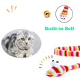thumbnail image 3 of Cat Wand Rainbow Toy, KABASI 3 Styles Funny Interactive Cat Toys, Cuddly Stuffed Snake Toy on Stick with Bell, Colorful Sounding Toys, Rainbow Ribbon Wand for Kittens Training, 3 of 5