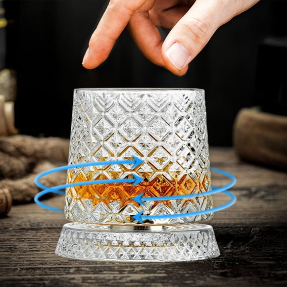 Fridja Clearance Crystal Spinning Whiskey Glass