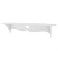 thumbnail image 2 of White Shelf, Wall Mounted Storage Rack Hanging Clothes, Hats And Towels Storage Rack, For Bedroom For Household, 2 of 8