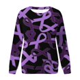 thumbnail image 4 of HKEJIAOI Polyester Femmes Long Sleeve Tops Graphique Imprimé Col Rond Women Chemisiers Habillés Tops Casual Long Sleeve, 4 of 4