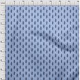 thumbnail image 4 of oneOone Polyester Spandex Medium Blue Fabric Asian Floral Block Sewing Material Print Fabric By The Yard 56 Inch Wide, 4 of 5