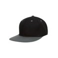 thumbnail image 1 of Top Headwear Flat Bill Adjustable Snapback Cap - Black/Grey, 1 of 2