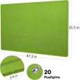 thumbnail image 4 of Large Bulletin Board Large Cork Board Alternative for Wall x Felt Board Foldable Notice Board Pin Board Vision Board -, 4 of 7