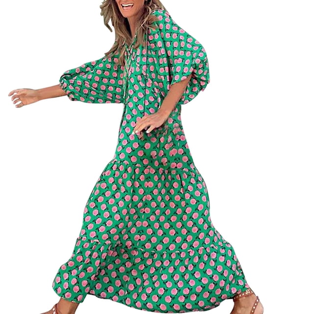 Ketyyh-chn99 Chemises Habillées pour Femmes Robe Mini Robe de Fête Robe Mini Décontractée Robe Mini Ample Confortable à Rayures Manches Longues Longue Robe GN1,TG