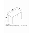 thumbnail image 2 of Bestar 24" X 48" Table with Square Metal Legs, 2 of 2