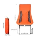 thumbnail image 3 of kurtrusly Chaise Pliante d'Extérieur à Dossier Portable pour Camping, Pêche, Plage, Voyage, Pique-Nique, Randonnée, Backpacking, 3 of 8