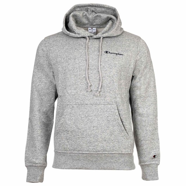 Champion Men Hooded Sweatshirt - Hooded Sweatshirt, Heavy Soft, Fleece, Embroidered Logo Light grey M (Medium)