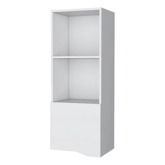 Pemberly Row Armoire Murale en Pima Bois d'Ingénierie Blanche une Porte