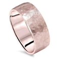 thumbnail image 1 of Mens Hammered Brushed 7mm Wedding Band 14K In Rose Gold, 1 of 1