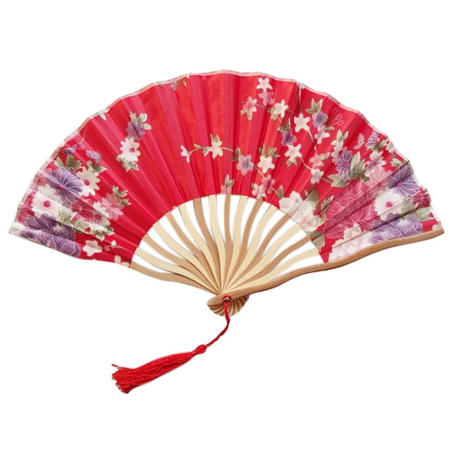 Yhmxh Home and Kitchen,Home Essentials Hand Fan Paper Folding Fan Party Wedding Decor Bamboo Fan