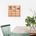thumbnail image 3 of idealsgarden Wooden Display Rack Organizer Shelves Multiuse Holder for Doll Shop 18 Grid, 3 of 8