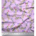 thumbnail image 1 of Soimoi Poly Georgette Fabric Dot,Leaves & Floral Print Sewing Fabric Yard 52 Inch Wide, 1 of 3