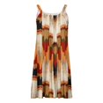 thumbnail image 4 of CEHVOM Women Plus Size CasualPrinted Round-Neck Short Sleeve Loose Knee-Length Dres, 4 of 4