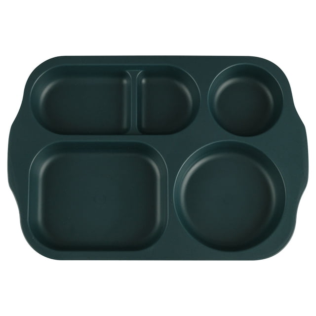 5-Compartment Wheat Straw Kids Plate, BPA-Free Divided Tray for School Cafeteria Meals. Designed with five partitioned sections for balanced meal organization, made from durable, heat-resistant wheat straw material. The smooth, non-stick surface ensures easy cleaning. Ideal for children's meals at home, school, or cafeteria settings.