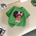 thumbnail image 5 of PMVFHDE Hauts d'Été pour Filles Hauts pour Fille Hauts d'Été pour Fille T-Shirts d'Été Tendance pour Fille T-Shirts Graphiques pour Filles T-Shirts Graphiques pour Enfant T-Shirt Graphique à Col Rond à Manches Courtes pour Fille T-Shirt d'Été Vert, 7-8 Ans, 5 of 5