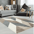 thumbnail image 2 of Ladole Rugs Beige Grey Cream Chevron Area Rug Carpet For Living Room Size, 2 of 4