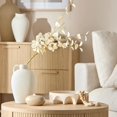 thumbnail image 3 of Bouclair White Ceramic Table Vase with Handle, 3 of 10