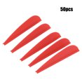 thumbnail image 1 of Rubber  Feather, 50PCS 25g  Feather, Lightweight Rubber for Archery Accessory Various  Heads DIY Tool Red,Green,Yellow,Blue, 1 of 8