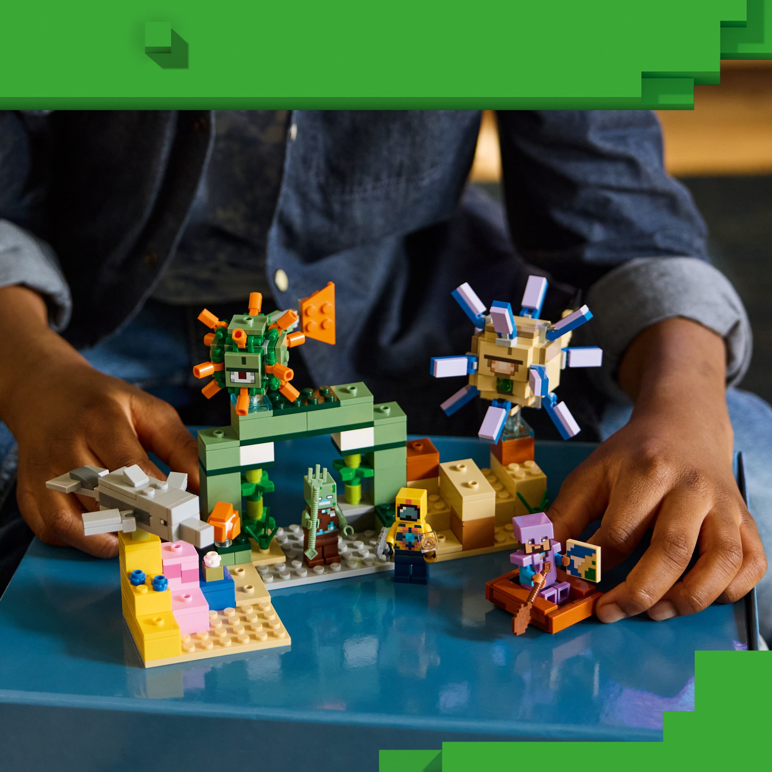 LEGO Minecraft Underwater Adventure - Building Toy for Boys & Girls, Ages 8+ - Minecraft Toys, Figures & Playsets - Gift for Kids & Gamers - 21598