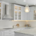 thumbnail image 3 of Ancona Pyramid with Rim Stainless Steel 450 CFM Wall Mount Range Hood, 30-Inch, 3 of 6