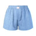 thumbnail image 5 of 2025 Shorts pour Femmes Mignons Doux Shorts en Jean pour Femmes à Rayures Imprimées Shorts Boxeur Shorts de Cycliste Femmes Lot Shorts Confortables pour Femmes Pyjama en Soie pour Femmes Ensemble de Shorts avec, 5 of 5