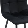 thumbnail image 3 of CorLiving Ivo Compact 3-Piece Round Dining Table Set for 2 with Velvet Upholstered Chairs| Small Round Kitchen and Dining Room Table with 2 Chairs, 3 of 9