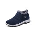 thumbnail image 1 of UKAP Mens Comfortable Slip On Snow Boots Work Breathable Lightweight Fuzzy Winter Shoes Blue 9, 1 of 9