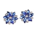 thumbnail image 1 of KLKCMS 2 Pcs Elegant Rhinestone Clips s Jewelry Crystal Decoration Buckle Heels Diamond Blue, 1 of 6